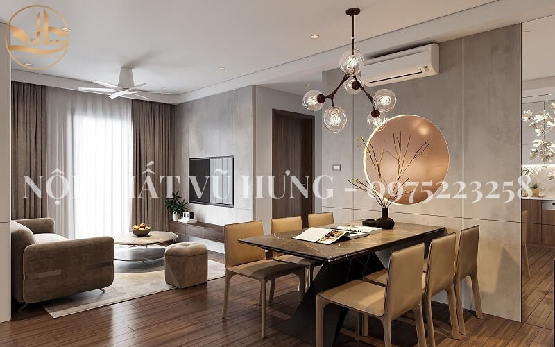 Mẫu thiết kế nội thất chung cư 3 phòng ngủ chỉ với 80m2