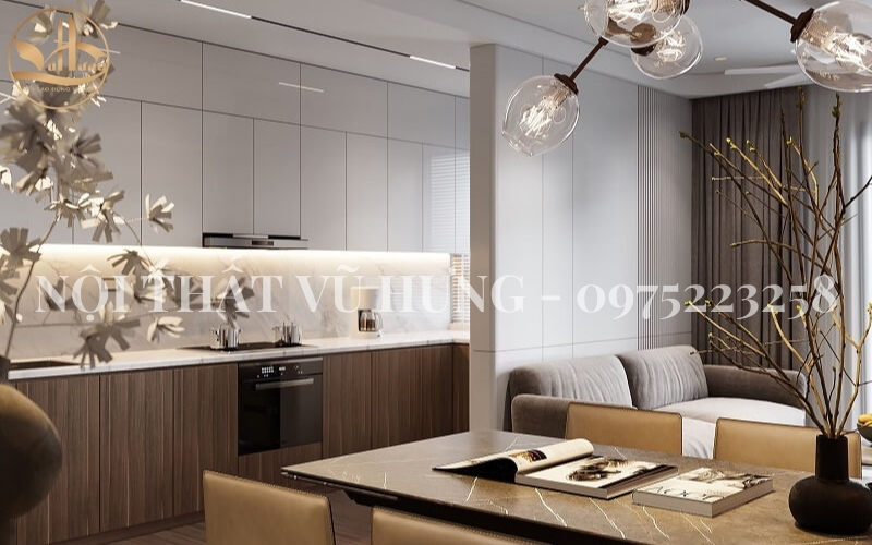 Mẫu thiết kế nội thất chung cư 3 phòng ngủ chỉ với 80m2