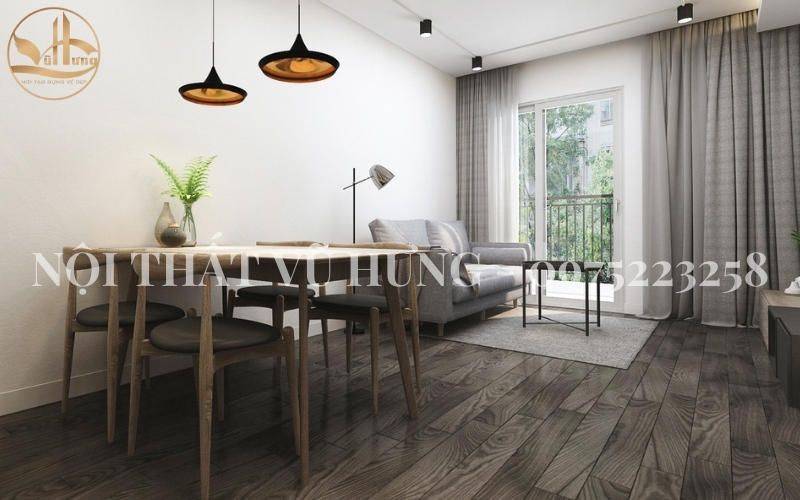 Mẫu thiết kế nội thất chung cư mini tối giản nhưng tiện nghi