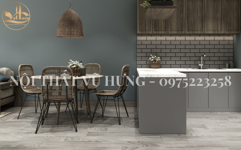 Thiết kế nội thất chung cư 2 phòng ngủ theo phong cách Tropical 