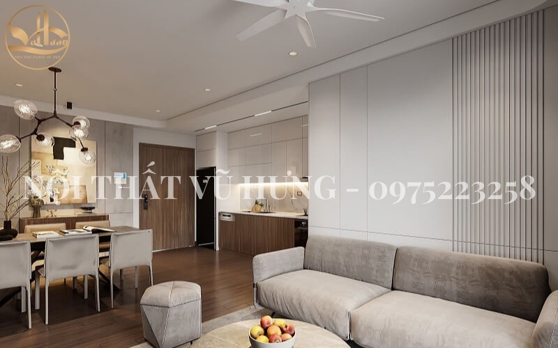 Mẫu thiết kế nội thất chung cư 3 phòng ngủ chỉ với 80m2