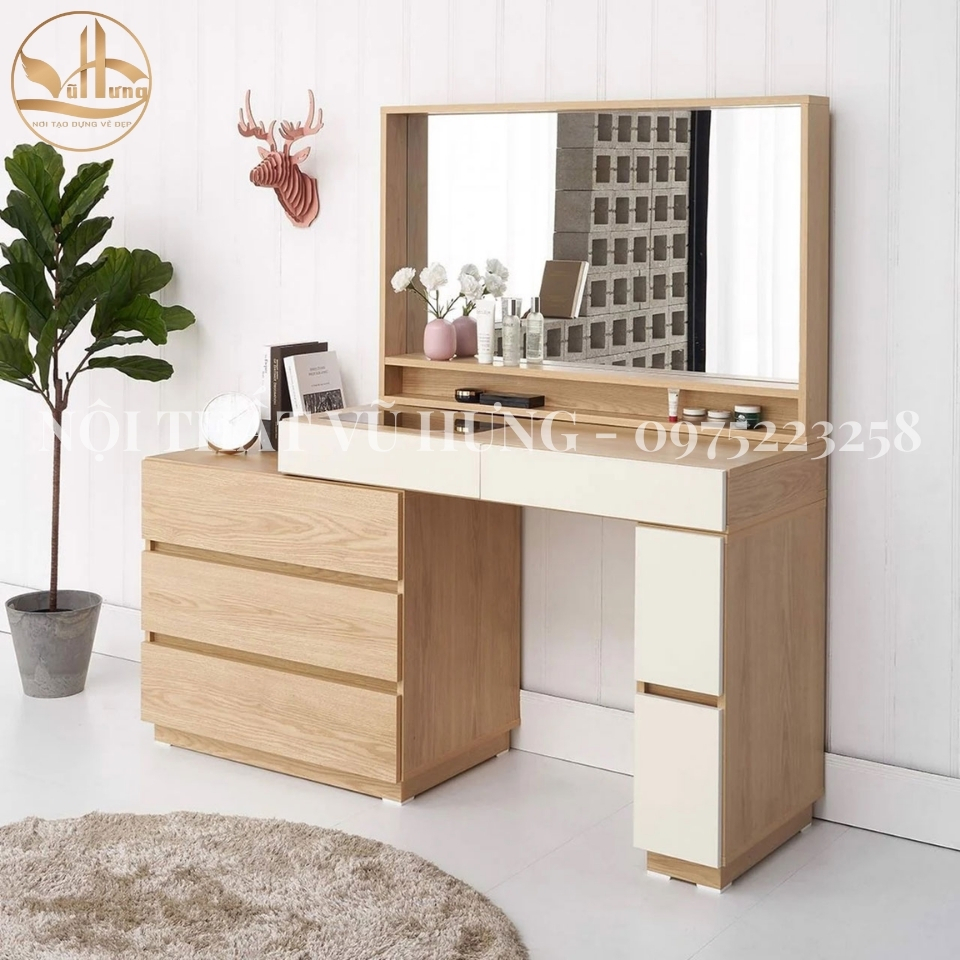 mẫu bàn trang điểm gỗ đẹp