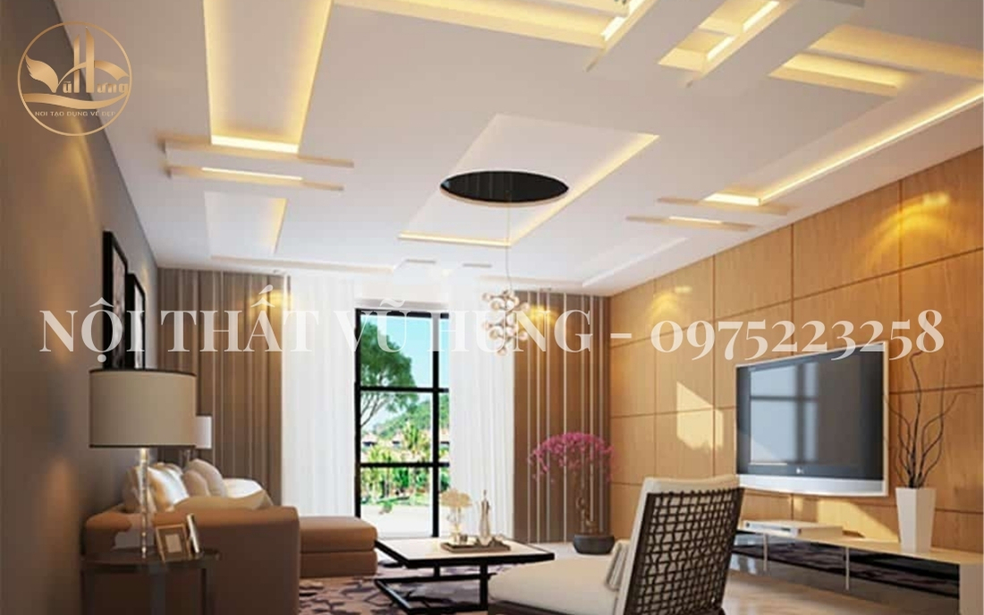Trần thạch cao giật cấp có mấy loại? 