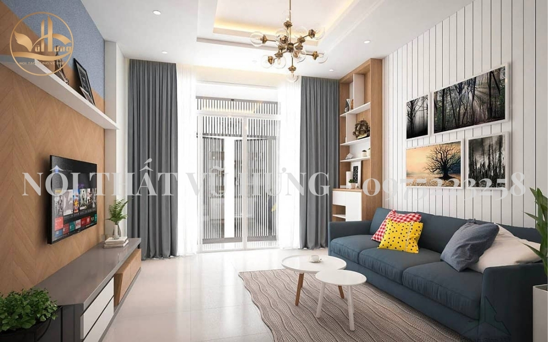 5 ý tưởng trang trí nội thất phòng khách nhà ống tuyệt đẹp 