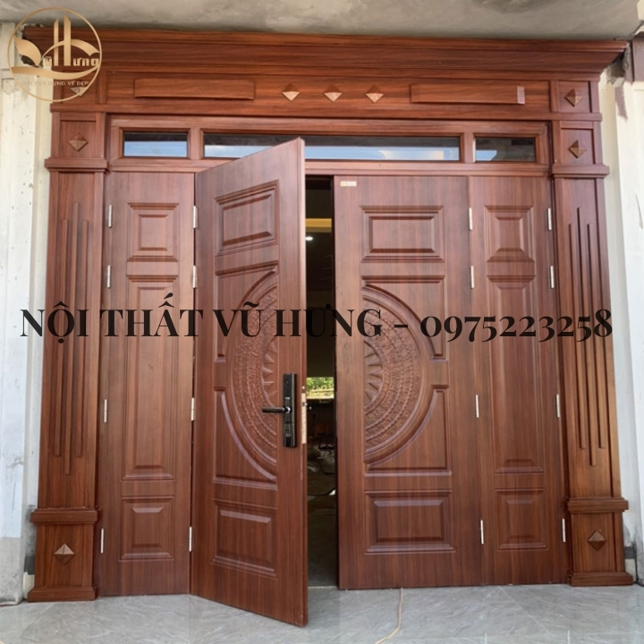 Khám Phá 4 Kiểu Thiết Kế Cửa Gỗ 4 Cánh Tuyệt Đẹp - Sang Trọng