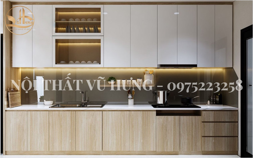 Mẫu Tủ Bếp Nhựa Giả Gỗ CHẤT LƯỢNG - TIẾT KIỆM - ĐẸP 2024 