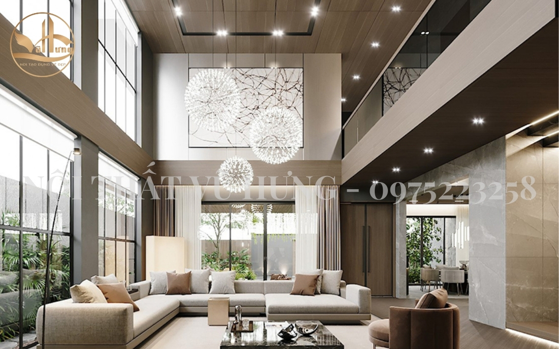 mẫu nội thất phòng khách hiện đại