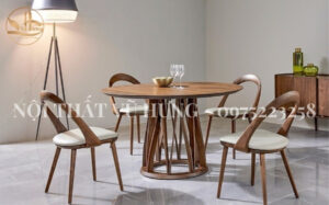 TOP 4 XU HƯỚNG THIẾT KẾ BÀN ĂN GỖ ÓC CHÓ ĐẸP - SANG