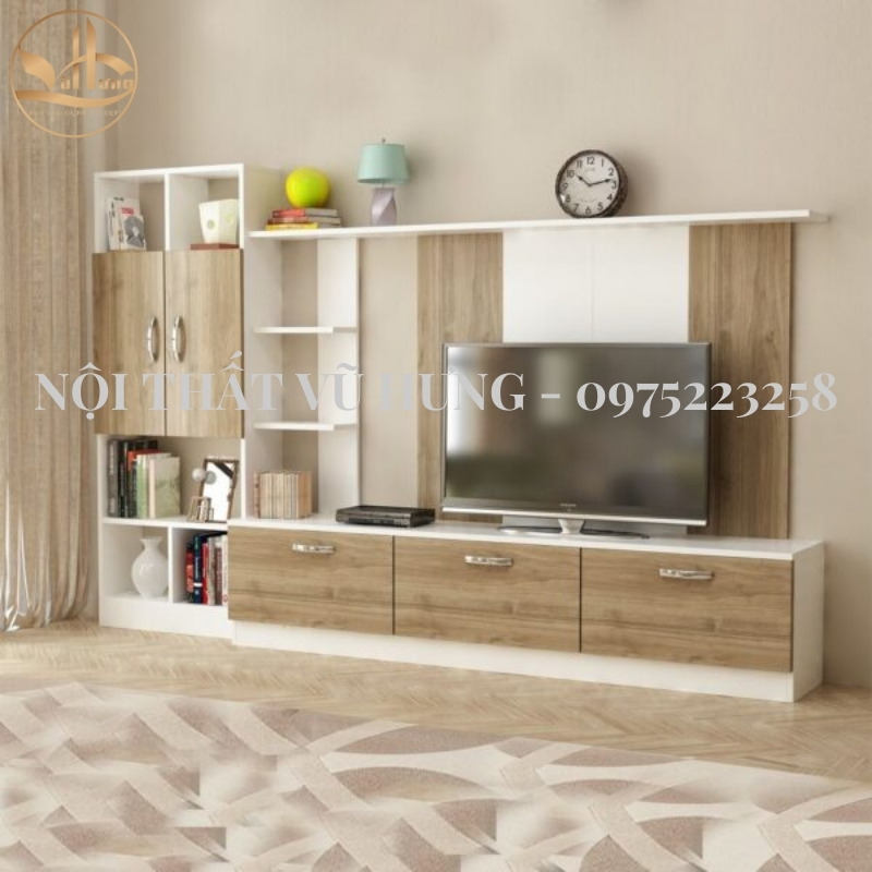 Nội Thất Vũ Hưng - Địa chỉ cung cấp kệ tivi gỗ đẹp chất lượng 