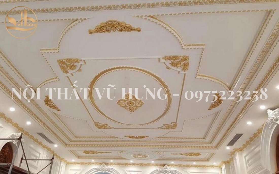 Phào chỉ trần nhà đẹp bằng nhựa 