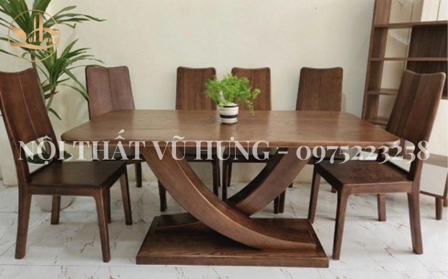 Các kiểu thiết kế bàn ăn gỗ óc chó được yêu thích nhất hiện nay 