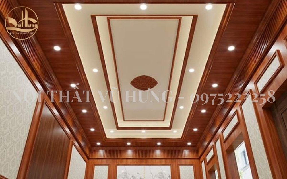 10+ mẫu trần nhựa giả gỗ đẹp mê mẩn