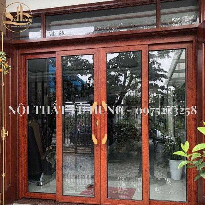 Các loại mẫu cửa gỗ 4 cánh đẹp hiện nay 