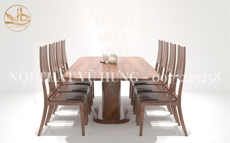 TOP 4 XU HƯỚNG THIẾT KẾ BÀN ĂN GỖ ÓC CHÓ ĐẸP - SANG 