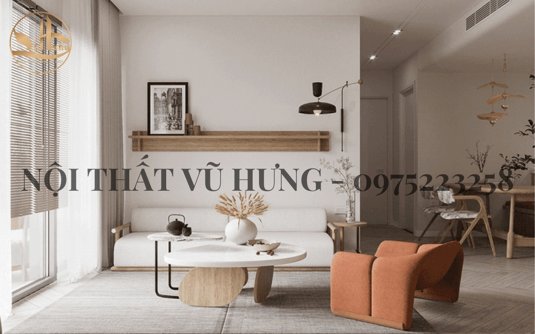 Phòng khách nhà ống được lấy ý tưởng từ phong cách thiết kế Minimalism