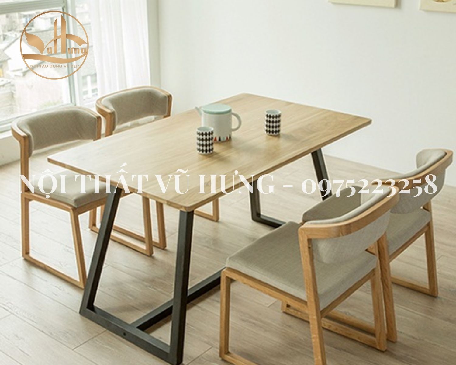 Ngắm Nhìn Thiết Kế Bàn Ăn Gỗ Công Nghiệp Đẹp Mắt - Ấn Tượng 
