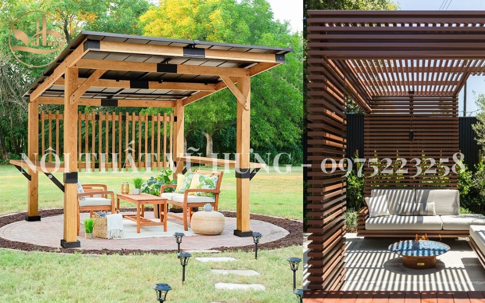 Một số mẫu thiết kế giàn hoa gỗ nhựa ngoài trời được yêu thích nhất hiện nay