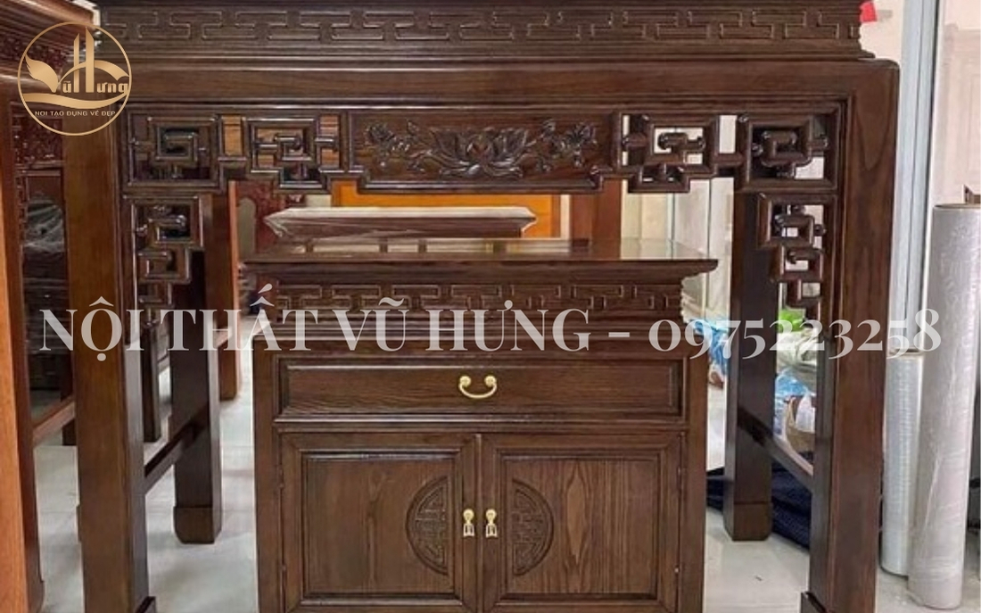 Bàn Thờ Gỗ Sồi Có Tốt Không? TOP 10+ Mẫu Bàn Thờ Gỗ Sồi Đẹp Giá Rẻ - Chất Lượng 