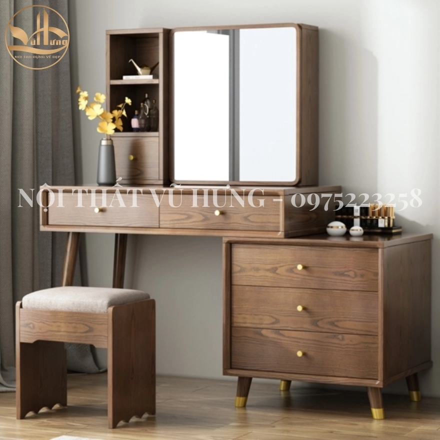 Mẫu bàn trang điểm gỗ đẹp nhất hiện nay