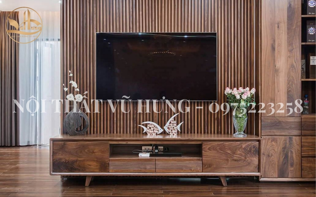 Nội Thất Vũ Hưng - Địa chỉ cung cấp kệ tivi gỗ đẹp chất lượng 