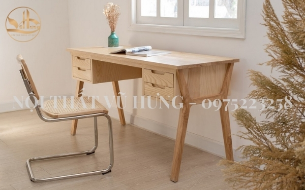 4 Kiểu Bàn Làm Việc Gỗ Đẹp Tại Nhà - Hiện Đại - Thông Minh
