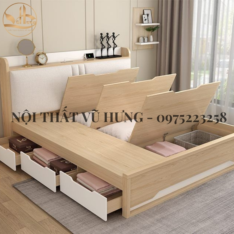 mẫu giường phản kiểu Nhật thông minh