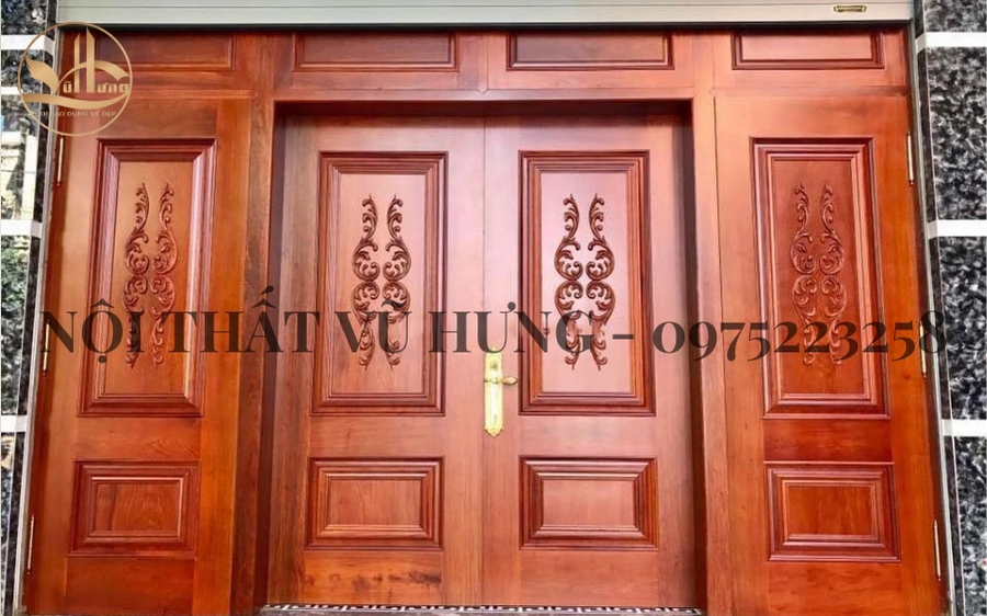 Cấu tạo chính của cửa gỗ 4 cánh 