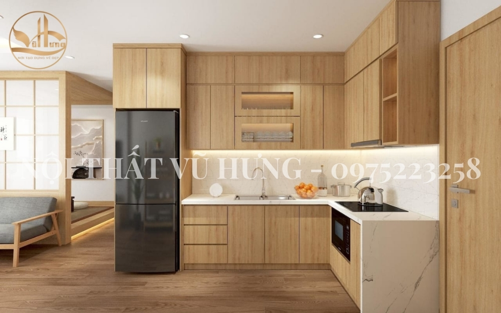 Có nên sử dụng tủ bếp nhựa giả gỗ đẹp cho không gian bếp không?