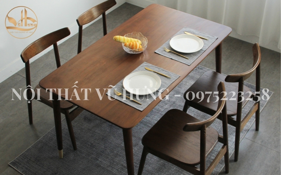 TOP 4 XU HƯỚNG THIẾT KẾ BÀN ĂN GỖ ÓC CHÓ ĐẸP - SANG 