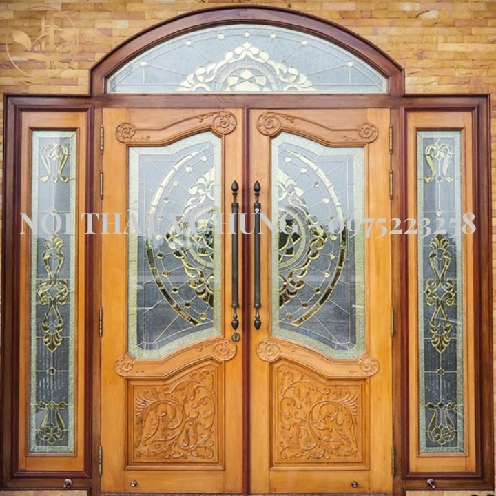 15+ mẫu cửa gỗ 4 cánh mặt tiền đẹp mắt, sang trọng và ấn tượng 
