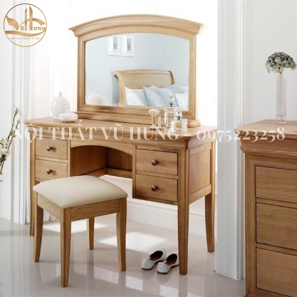 mẫu bàn trang điểm gỗ đẹp