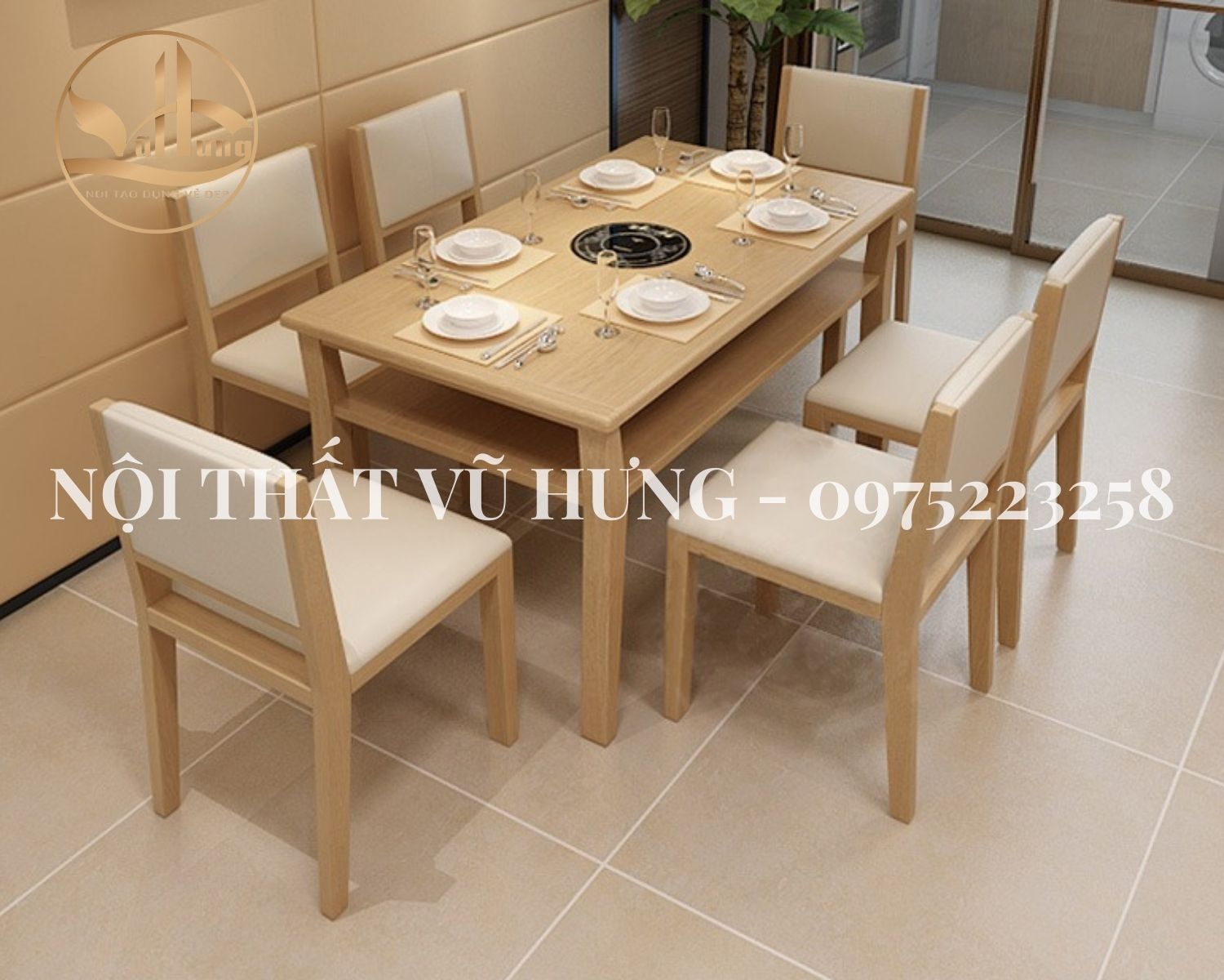 Ngắm Nhìn Thiết Kế Bàn Ăn Gỗ Công Nghiệp Đẹp Mắt - Ấn Tượng 