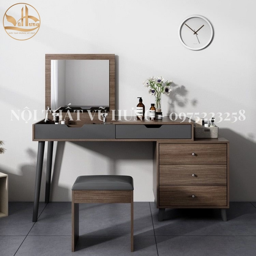 6 ƯU ĐIỂM VƯỢT TRỘI CỦA MẪU BÀN TRANG ĐIỂM GỖ ĐẸP TẠI NỘI THẤT VŨ HƯNG