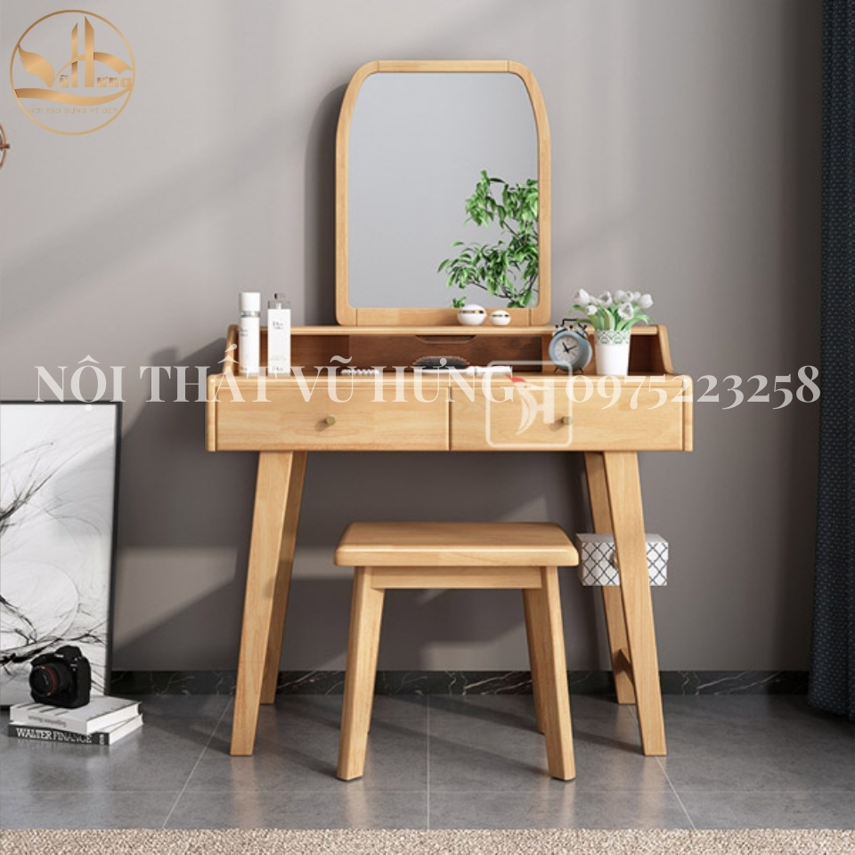 Nên lựa chọn bàn trang điểm gỗ tự nhiên hay gỗ công nghiệp? 