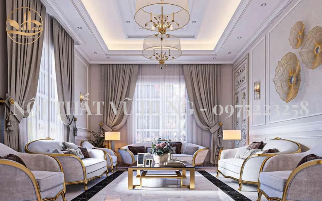 15+ Mẫu Phòng Khách Biệt Thự Sang Trọng - Tiện Nghi 