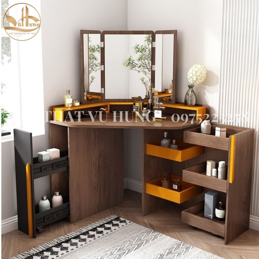Mẫu bàn trang điểm gỗ đẹp nhất hiện nay