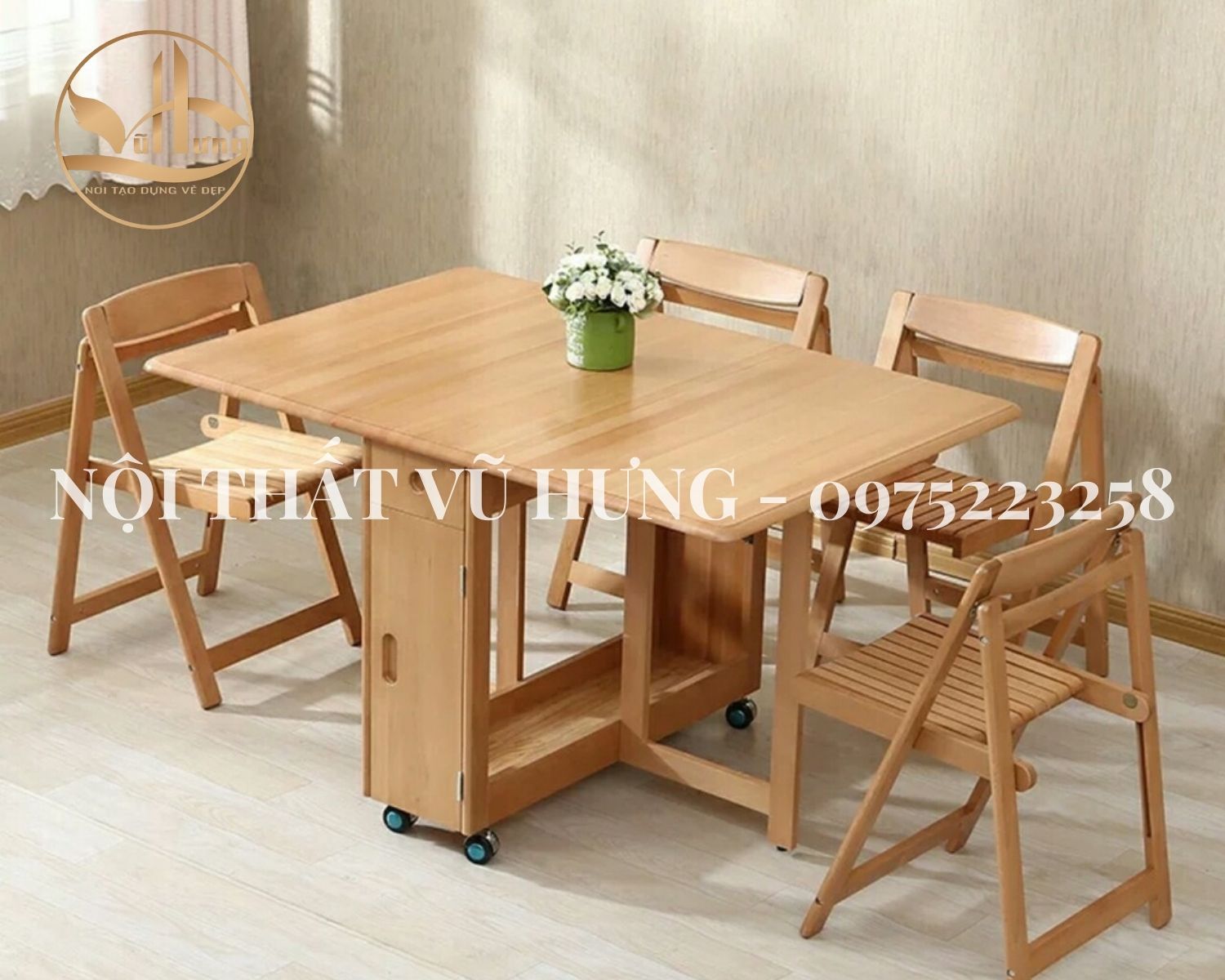 Tổng hợp 10+ bộ bàn ăn gỗ công nghiệp đang “làm mưa làm gió” trên thị trường hiện nay 