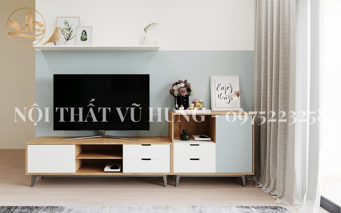 Nội Thất Vũ Hưng - Địa chỉ cung cấp kệ tivi gỗ đẹp chất lượng 