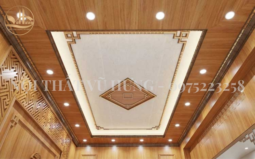 10+ mẫu trần nhựa giả gỗ đẹp mê mẩn