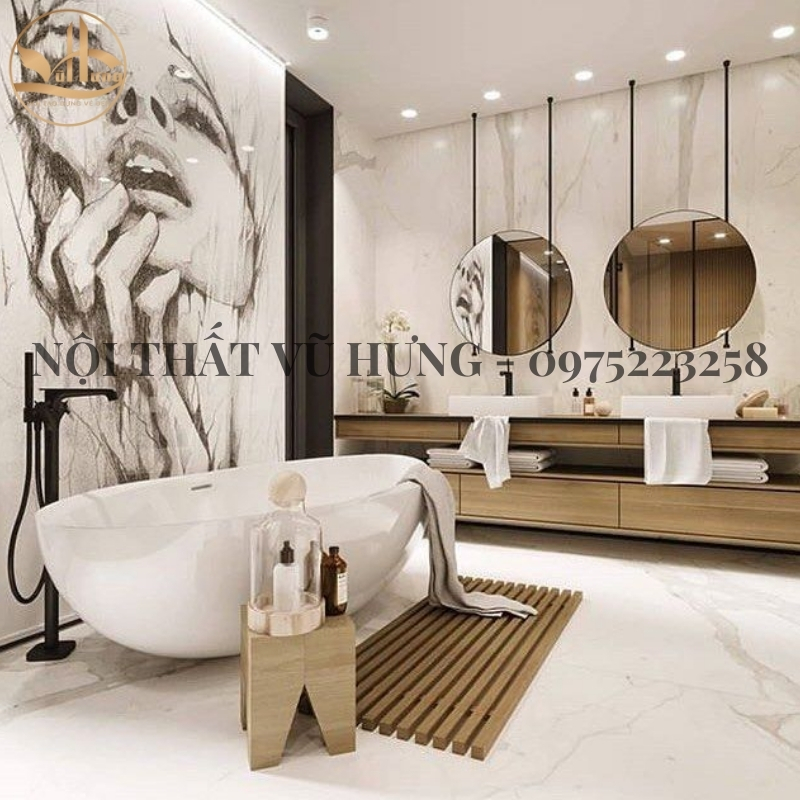 Bật mí nguyên tắc bố trí nội thất theo yếu tố phong thủy nhà tắm hiệu quả 