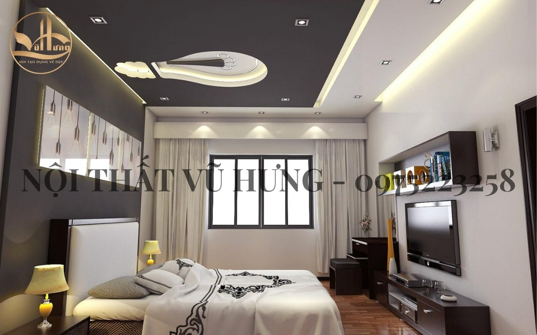 4 Mẫu Trần Thạch Cao Phòng Ngủ Đẹp Mắt - Ấn Tượng 