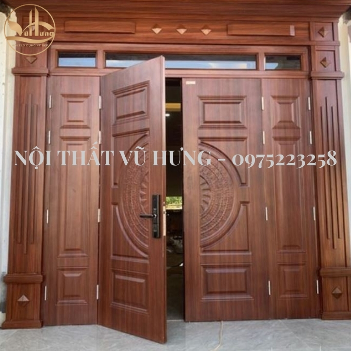 Khám Phá 4 Kiểu Thiết Kế Cửa Gỗ 4 Cánh Tuyệt Đẹp - Sang Trọng 