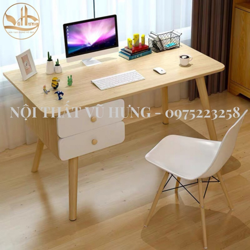 4 Kiểu Bàn Làm Việc Gỗ Đẹp Tại Nhà - Hiện Đại - Thông Minh
