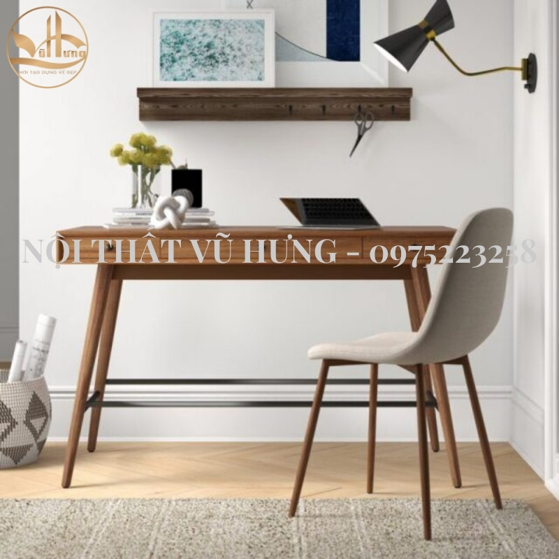 4 Kiểu Bàn Làm Việc Gỗ Đẹp Tại Nhà - Hiện Đại - Thông Minh
