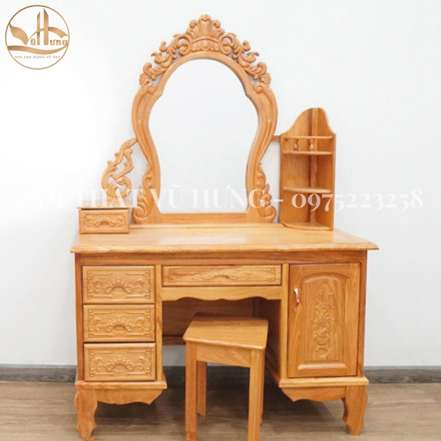 6 ƯU ĐIỂM VƯỢT TRỘI CỦA MẪU BÀN TRANG ĐIỂM GỖ ĐẸP TẠI NỘI THẤT VŨ HƯNG