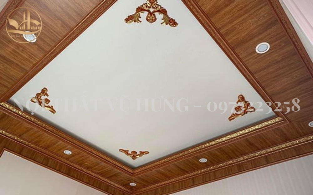 10+ mẫu trần nhựa giả gỗ đẹp mê mẩn