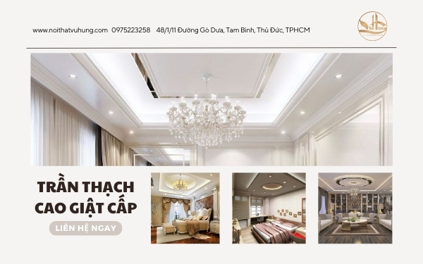 Trần Thạch Cao Giật Cấp Là Gì? 2 Loại Trần Thạch Cao Giật Cấp Phổ Biến Nhất Hiện Nay