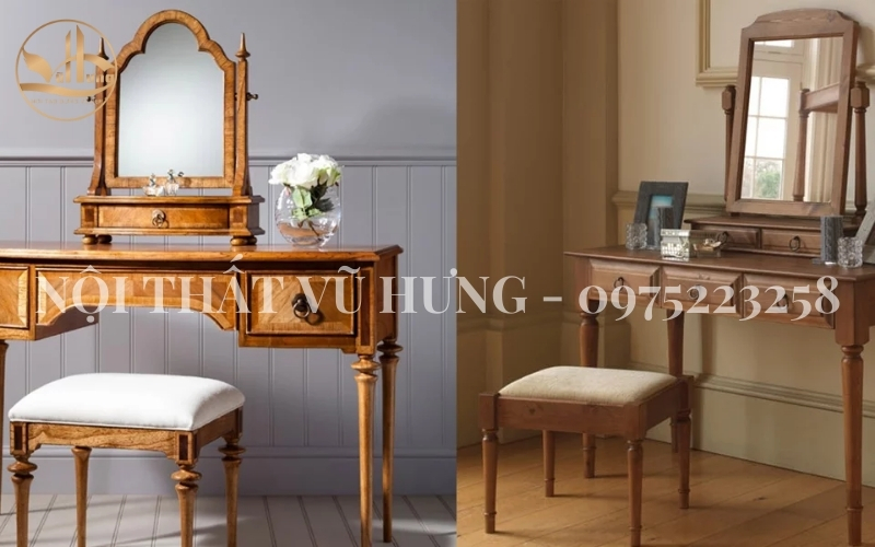Mẫu bàn trang điểm gỗ đẹp nhất hiện nay