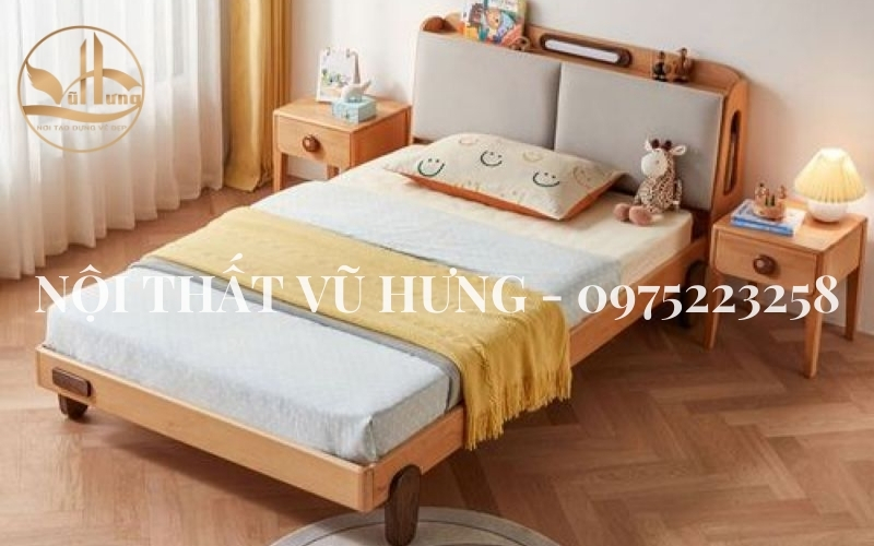 giường ngủ trẻ em bằng gỗ