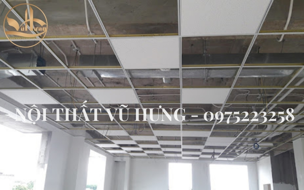 Quy trình thi công trần thạch cao khung nổi được áp dụng nhiều nhất